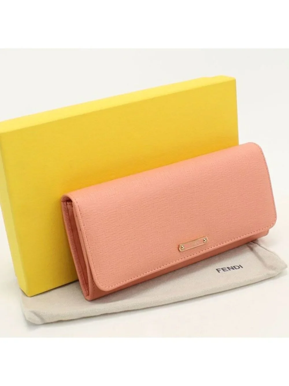 Fendi Wallet Double Fold Calfskin